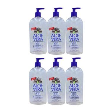 Imagem de Gel de Aloe Vera com Pump 680 ml - Kit com 6 - Puro e Calmante - Marca