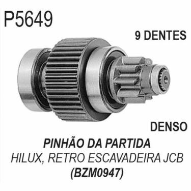 Imagem de PINHAO PARTIDA para HILUX/ RETRO ESCAVADEIRA JCB 9 DENTES - BZM