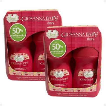 Imagem de Kit Giovanna Baby: 4 Desodorante Roll-On Cherry