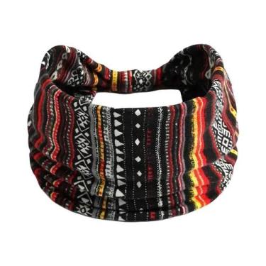 Imagem de Faixa De Cabelo Elástica De Algodão Estilo Boho Para Yoga, Acessório A