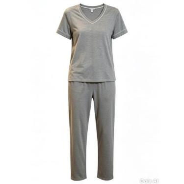 Imagem de Pijama Longo Malwee 1000134467 Feminino Malha Viscose Stretch T. P/XGG