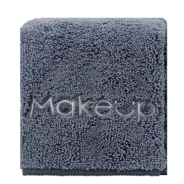 Imagem de Toalha Demaquiante Limpeza Facial Macia Secagem Rápida Cinza - Homexce