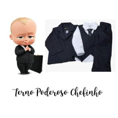 Imagem de Terno Completo Festa Infantil Poderoso Chefinho - Ranna Bebe, 4 anos