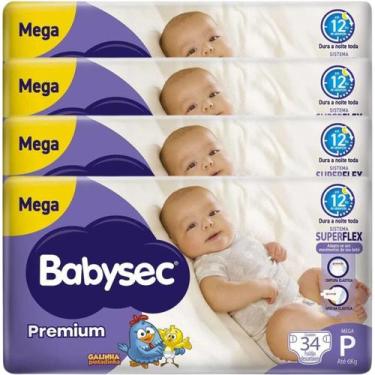 Imagem de Fralda Descartável Babysec Premium 4 Pacotes Proteção e Conforto Garan