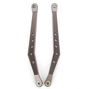 Imagem de Kit de suspensão superior, elo da suspensão superior de precisão de escala 1/10 Exquisite para carro RC para rastreador RC axial 1/10(Titânio)
