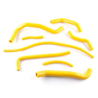 Imagem de LUXERAD Kit de tubo de refrigeração de silicone com desempenho de 3 camadas 4,5 mm para Kawasaki KLR650 KLR 650 2008-2012 (Amarelo)