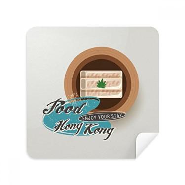 Imagem de Tecido de camurça de Hong Kong Sushi com camarão China Glass, 2 unidades