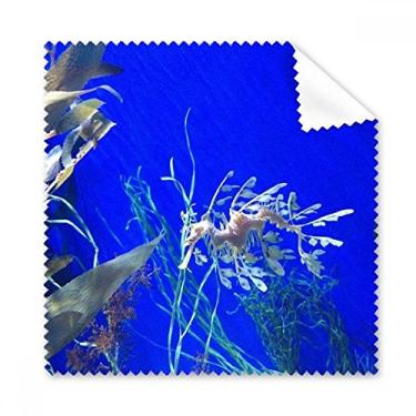 Imagem de Pano de limpeza de água profundo oceano azul hipopótamo pano de limpeza de tela de telefone limpador de óculos 5 peças
