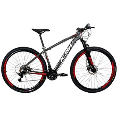 Imagem de Bicicleta Aro 29 KSW 24v Freio Hidraulico Câmbios Index - Grafite/Vermelho 17