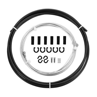 Imagem de Conjunto de cabos de freio e carcaça de bicicleta de energia da EASTERN, conjunto de cabos de freio de mountain bike, cabos de freio de bicicleta universais para MTB/bicicleta de estrada, Preto