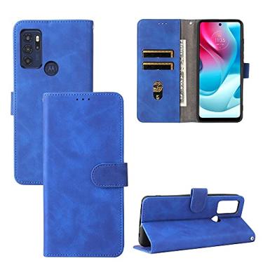Imagem de For Motorola Moto G60S Solid Color Skin Feel Magnetic Buckle Horizontal Flip PU Leather Case with Holder & Card Slots & Wallet