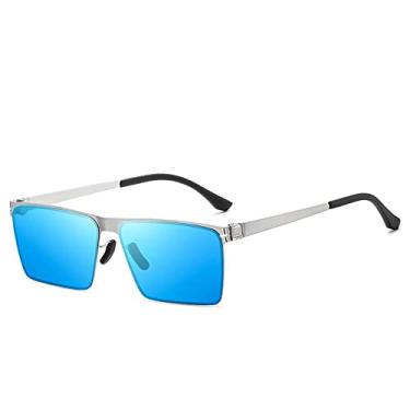 Imagem de Óculos de sol polarizados Óculos de sol anti-reflexo Óculos de sol da moda masculina Perna artesanal Óculos versáteis, 5, tamanho único