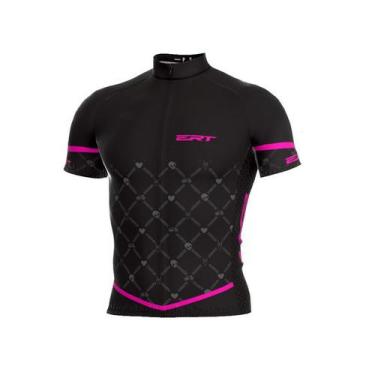 Imagem de Camisa Ciclismo Feminina Ert Classic Black Pink - Ert Cycle Sport