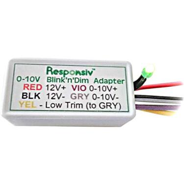 Imagem de Responsiv Adaptador Blink'n'Dim, regulador de intensidade de luz universal para luminárias de LED reguláveis de 0 a 10 V, kits de retrofit ou reatores fluorescentes. Dim com interruptor existente. Sem