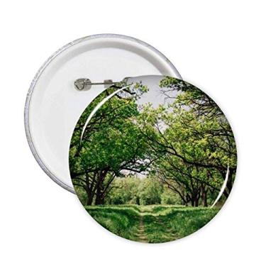 Imagem de Broche de cenário de ciências da natureza silvicultura verde decoração acessório 5 peças