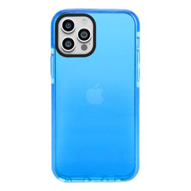 Imagem de Capa Para Iphone 13 Pro Max Anti-Impacto Com Borda Azul Elfo