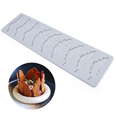 Imagem de Tapete de renda de árvore de Natal molde de chifres de alce de floco de neve para festa de aniversário de Natal DIY ferramentas de decoração de bolo molde de cozimento de chocolate e açúcar