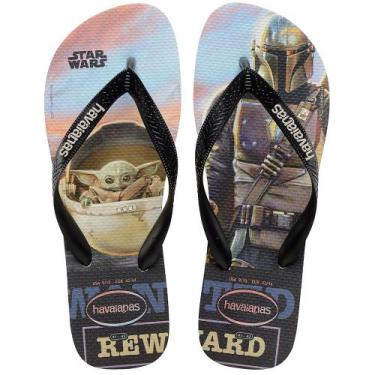 Imagem de Chinelo Havaianas Kids Top Baby Yoda Bege Palha