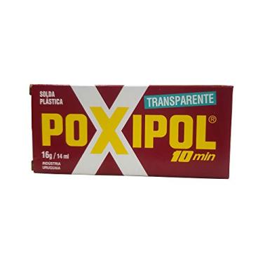 Imagem de Solda Pástica Epóxi Bicomponente Poxipol Transparente 16Gr / 14 Ml