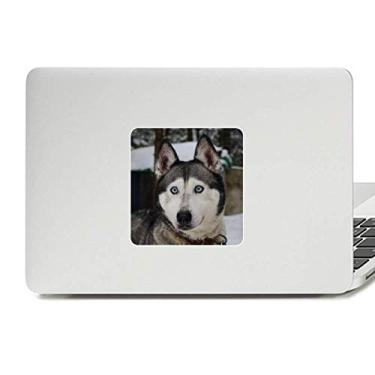 Imagem de Adesivo de vinil para laptop com desenho de animal Snow Husky para decoração de PC