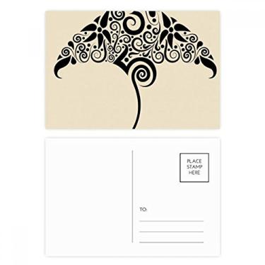 Imagem de Skate preto e branco padrão animal cartão postal cartão de felicitações de aniversário