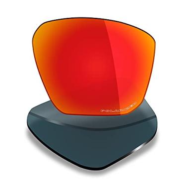 Imagem de Mryok Lentes de reposição para Oakley Targetline OO9397 - Opções, Anticorrosão da água do mar, polarizada - vermelho fogo, One Size