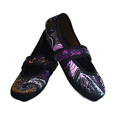 Imagem de Nufoot Pantufa feminina Mary Jane, Paisley, Medium