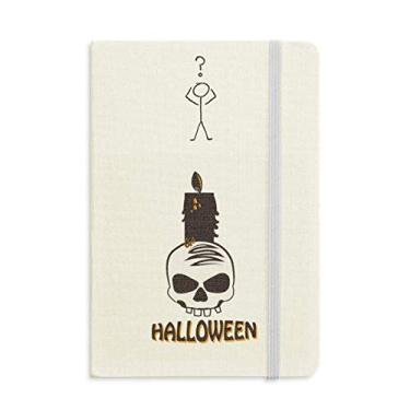 Imagem de Caderno de interrogação de Halloween Candles Skull Witch A5