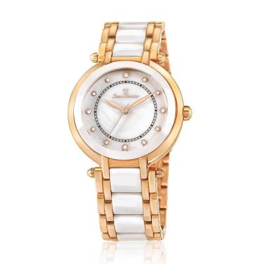 Imagem de Relógio Pulso Jean Vernier Aço e Cerâmica Feminino JV01004-Feminino