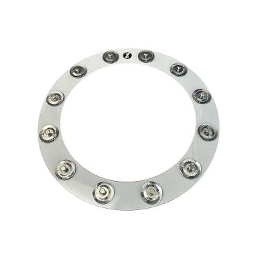 Imagem de YIJU Címbalos Ching Rings DIY Instrumento Musical Bumbo Pandeiro 35 Cm