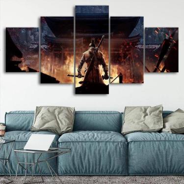 Imagem de Quadro Decorativo Mosaico 5 Peças Sekiro
