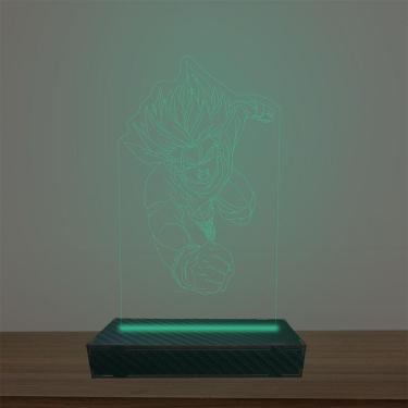 Imagem de Luminária Led 3d Goku Abajur Luxo