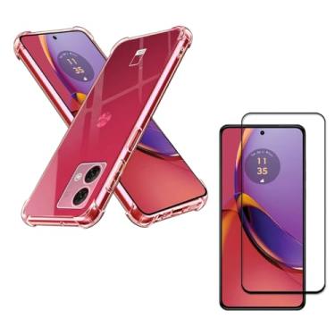 Imagem de Capa Capinha Anti Impacto + Película Premium 9D Cerâmica Compatível Com Moto G84 5G - (Hard Glass Store)