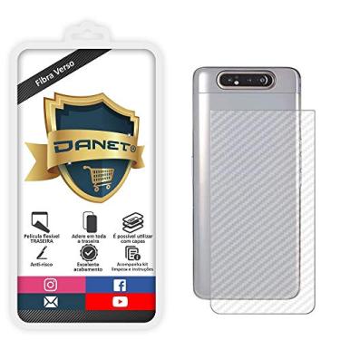 Imagem de Pel�cula Fibra De Carbono Gel Flex�vel Traseira Verso Para Galaxy A80 - Prote��o Que Adere E Cobre Toda A Parte Traseira do Aparelho - Danet