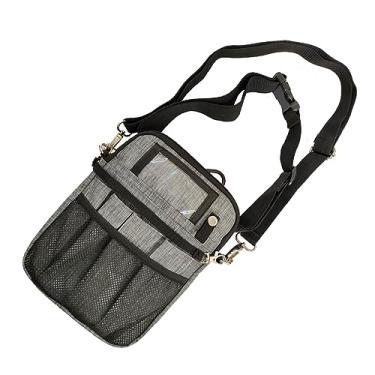 Imagem de Gicov Pochete de enfermeira com suporte de fita, pochete de enfermeira para mulheres, organizador de cinto de enfermagem, bolsa de armazenamento para estetoscópios, tesouras e outros suprimentos de emergência, Cinza, Pochete de enfermeira