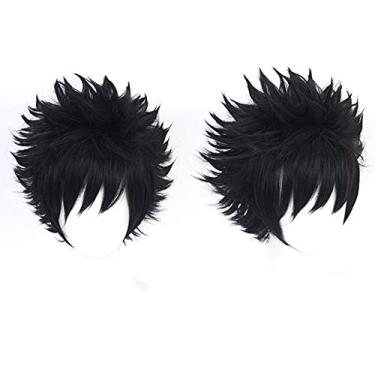 Imagem de Peruca Cosplay Anime, Peruca Festa Halloween, Rede Cabelo (Peruca Dabi)