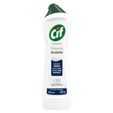 Imagem de Cif Cremoso Limpeza Milagrosa Remove 100% Da Sujeira 450 Ml