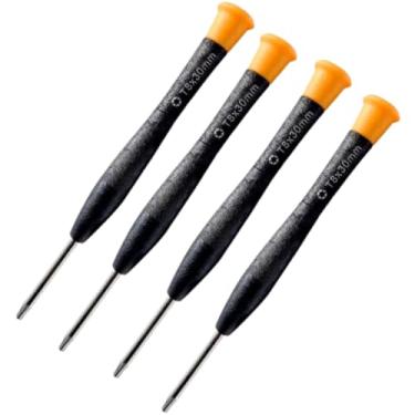 Imagem de Kit 4 Chave Torx T8 Com Furo para Abrir Consoles e Controles Perifericos Mouse Teclado Computadores