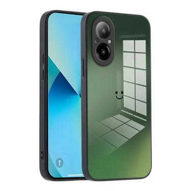 Imagem de XINYEXIN Capa de telefone de vidro gradiente para Xiaomi 14 Ultra Cover - fina protetora, amortecedor de silicone macio, à prova de choque e resistente a arranhões - verde