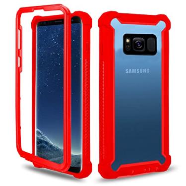 Imagem de Asuwish Capa de celular para Samsung Galaxy S8 Plus, à prova de choque, à prova de choque, proteção completa, resistente, híbrida, camada dupla, acessórios Glaxay S8plus S 8 8 plus 8S Edge S8+