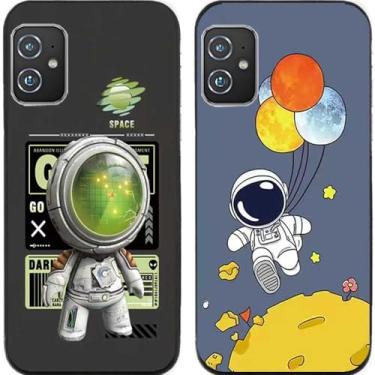 Imagem de 2 peças Astronaut TPU gel silicone capa traseira de telefone para Asus Zenfone 8/9/10 (Asus Zenfone 8)