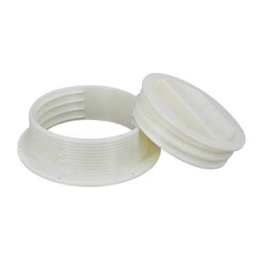 Imagem de Suporte de flange de parede omnidirecional rosqueado para tubo de exaustão de ar condicionado portátil de 12,7 cm com kit de plugue off-season / pacote 5MNT-PLUG-KIT (resfriamento HVAC) da Intulon