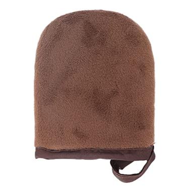 Imagem de OKJHFD Aplicador de luva autobronzeadora, luvas de bronzeamento reunindo aplicador de loção autobronzeadora pequena luva de bronzeador sem sol para loção (Braun)