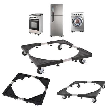 Imagem de Suporte De Geladeira/Máquina De Lavar E Fogão Inox Com Rodinhas