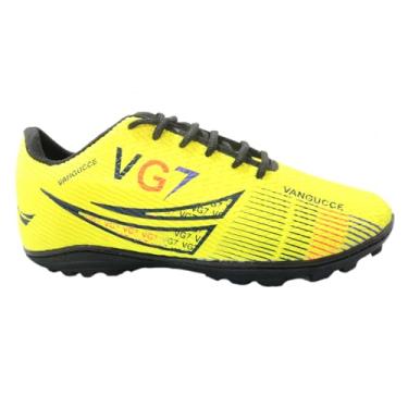 Imagem de Chuteira Society Vangucce Costurada Unisex Cor:Amarelo;Tamanho:43