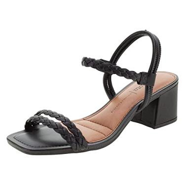 Imagem de SANDÁLIA FEMININA SALTO MÉDIO DAKOTA - Z9071 - PRETO - 36