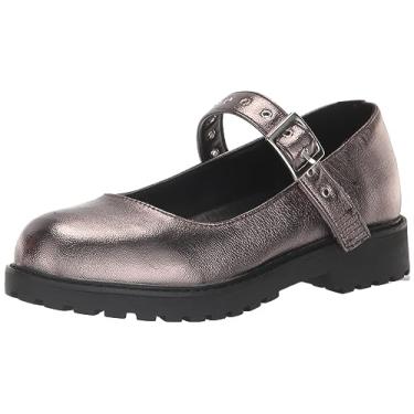 Imagem de Steve Madden Girls Shoes Adaptador infantil unissex Bitsy Mary Jane, estanho, 4 Big Kid