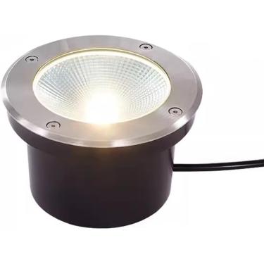 Imagem de COB Outdoor Recessed Ground ght Round LED Well ghts IP66 Waterproof AC85-265V Garden Underground ghts for Driveway Deck Pathway Bridge Step Villas Landscape ghting, Red, 5W