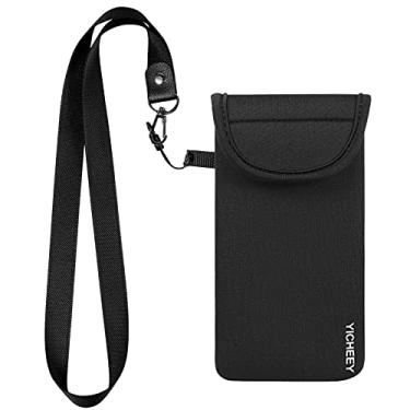 Imagem de Bolsa de neoprene para celular com clipe de cinto e alça de cordão compatível com iPhone 16 Pro XS Max XR X / Galaxy S25 S21 FE Note 10 A10e S10e / Pixel 8a 9 Pro Fold / OnePlus Open / Xiaomi 14
