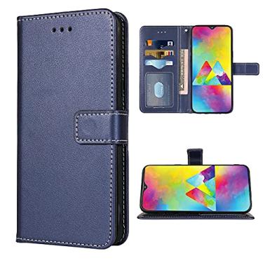 Imagem de FDCWTSH Compatível com Samsung Galaxy M20 capa carteira alça de pulso cordão de couro capa flip suporte suporte acessórios de celular bolsa fólio capas de telefone para M20 M 20 2019 mulheres homens